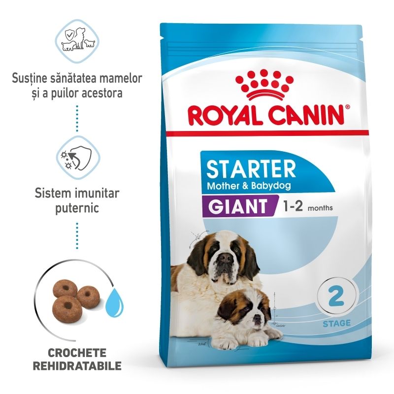 Royal Canin Giant Starter Mother & Babydog, mama si puiul, hrana uscata caine, 15 kg BabyDog imagine 2022
