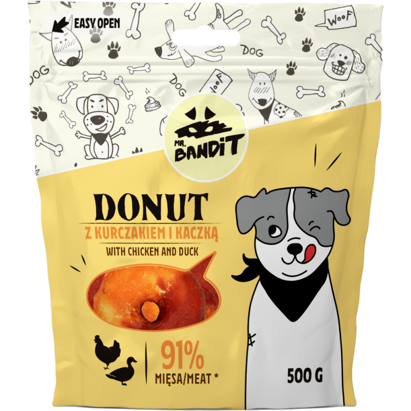 Mr. Bandit Donut, Pui Si Rata, 500 G