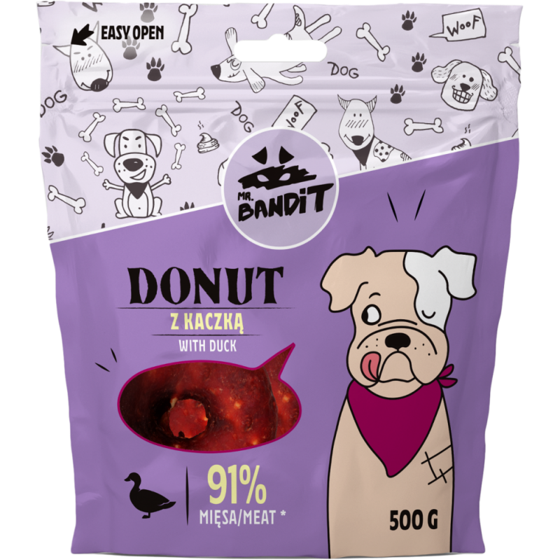 Mr. Bandit Donut, Rata, 500 G