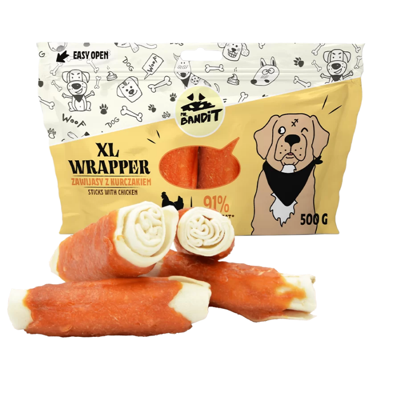 Mr. Bandit Wrapper XL, 13 Cm, Pui, 500 G