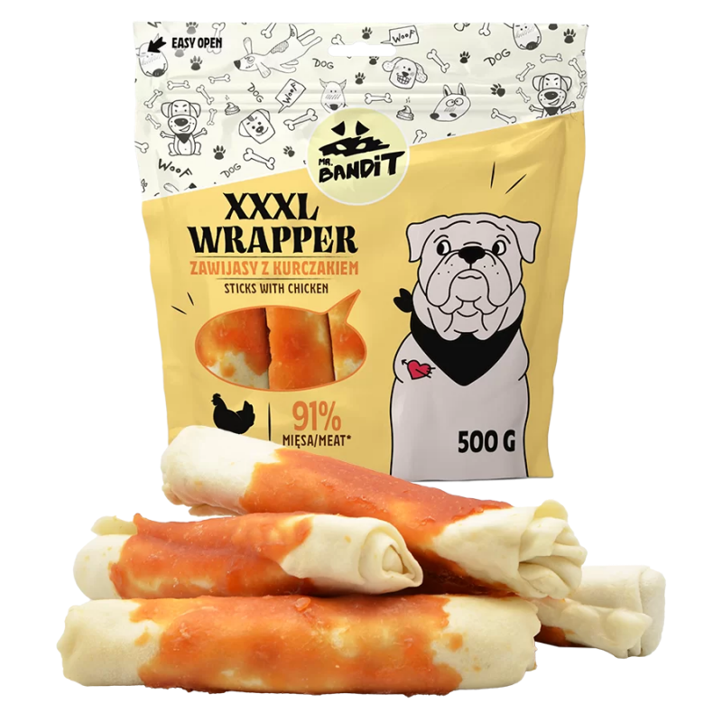 Mr. Bandit Wrapper XXXL, Pui, 500 G