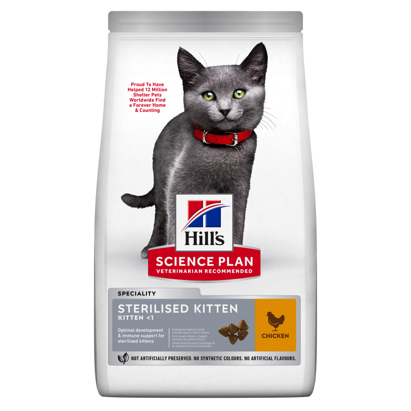 Hill’s Science Plan Feline Kitten Sterilised Chicken, 10 kg Chicken