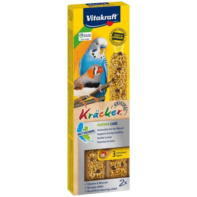 Batoane pentru perusi, Vitakraft Kracker pentru Pene, 60 g