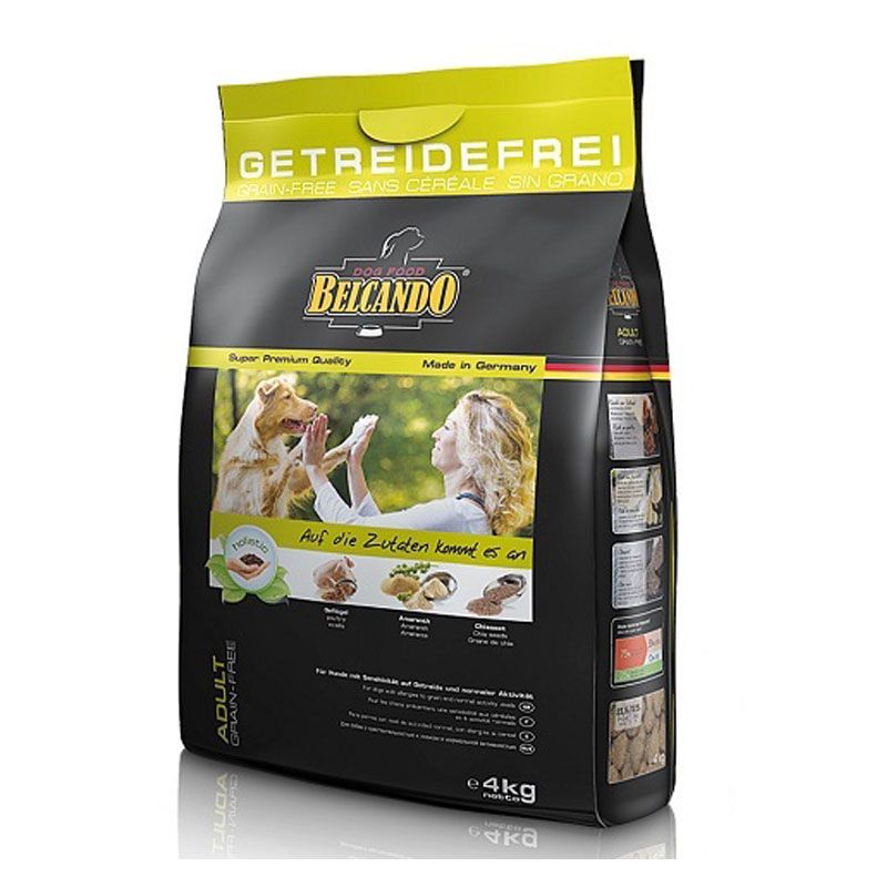 Belcando Dog Adult Grain Free, Pasare, 4 Kg