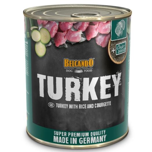 Belcando Dog, Curcan, Orez & Dovlecei, 800 g