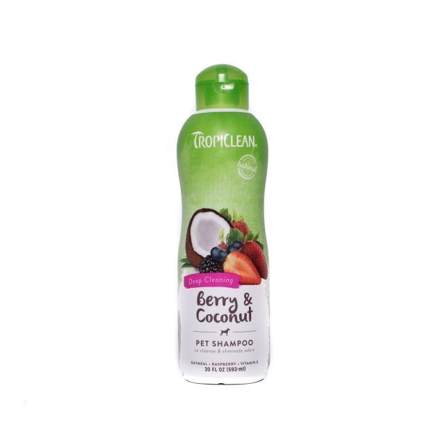 Sampon pentru caini si pisici, Tropiclean Berry & Coconut, 592 ml 592