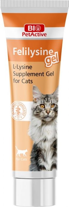 Bio PetActive L-Lysine Supplement Gel pentru pisici, 100 ml