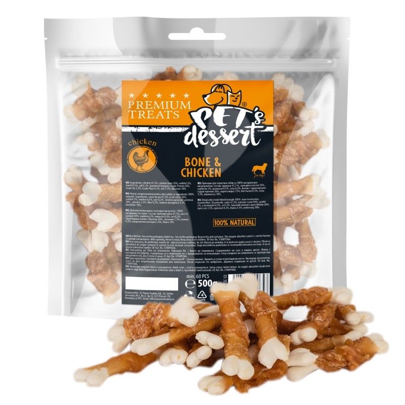 Pet\'s Dessert Bone & Chicken, 80 g