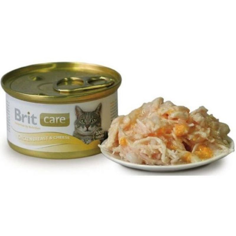 Brit Care Cat Chicken breast and Cheese, conserva, 80 g