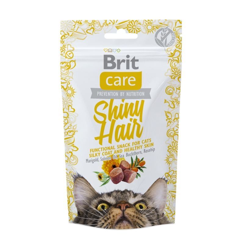 Brit Care Cat Snack Shiny Hair, 50 g Delicii Pisici 2023-09-26 3