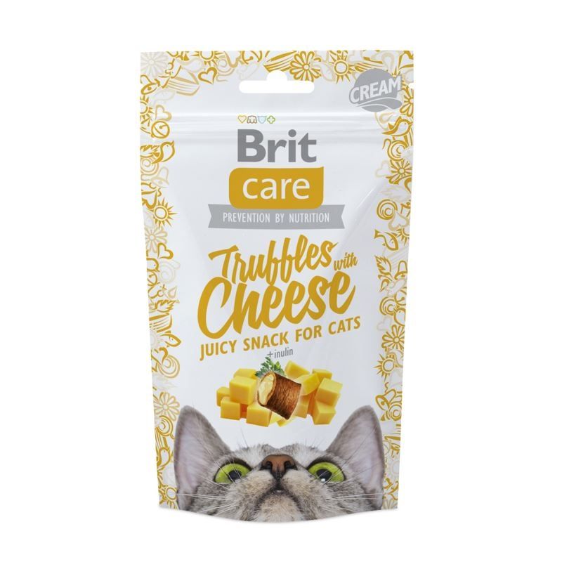 Brit Care Cat Snack Truffles Cheese, 50 g Brit imagine 2022