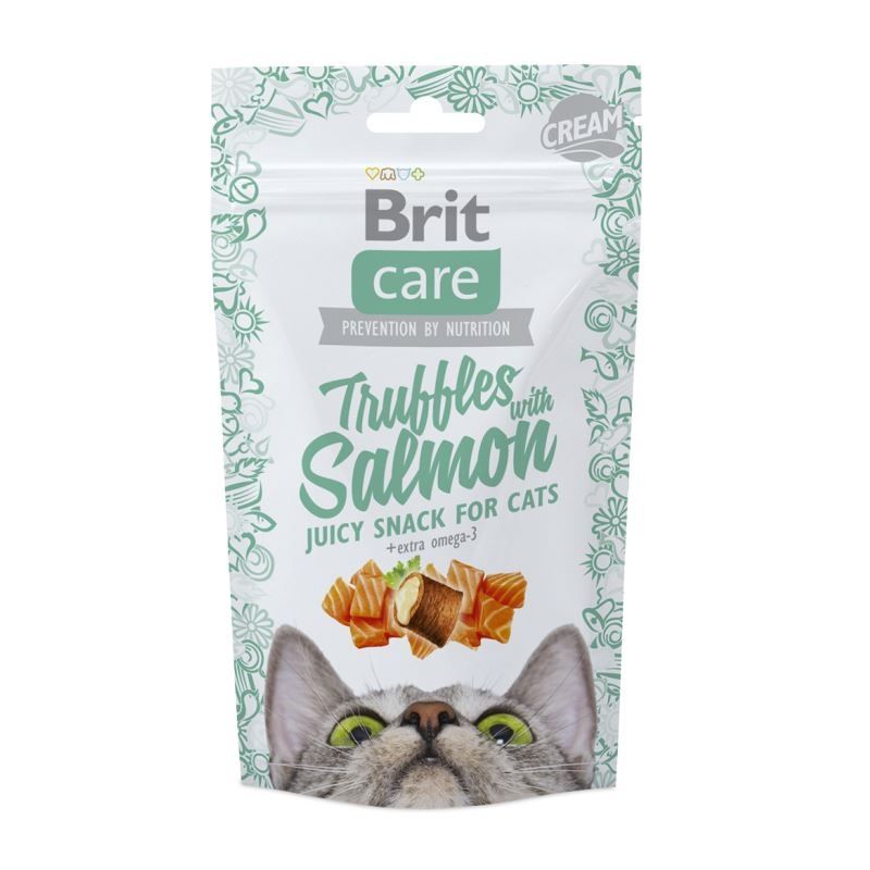 Brit Care Cat Snack Truffles Salmon, 50 g Brit imagine 2022