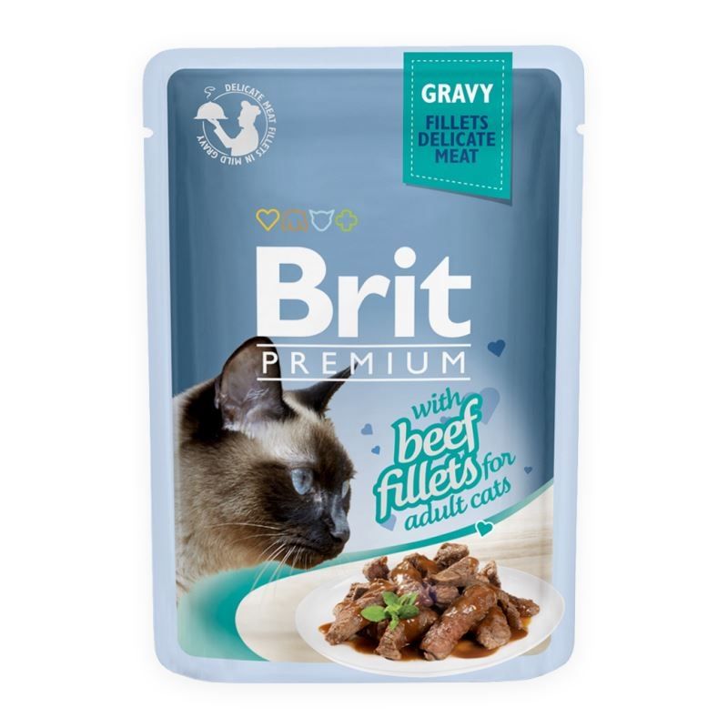 Brit Cat Delicate Beef in Gravy, 85 g