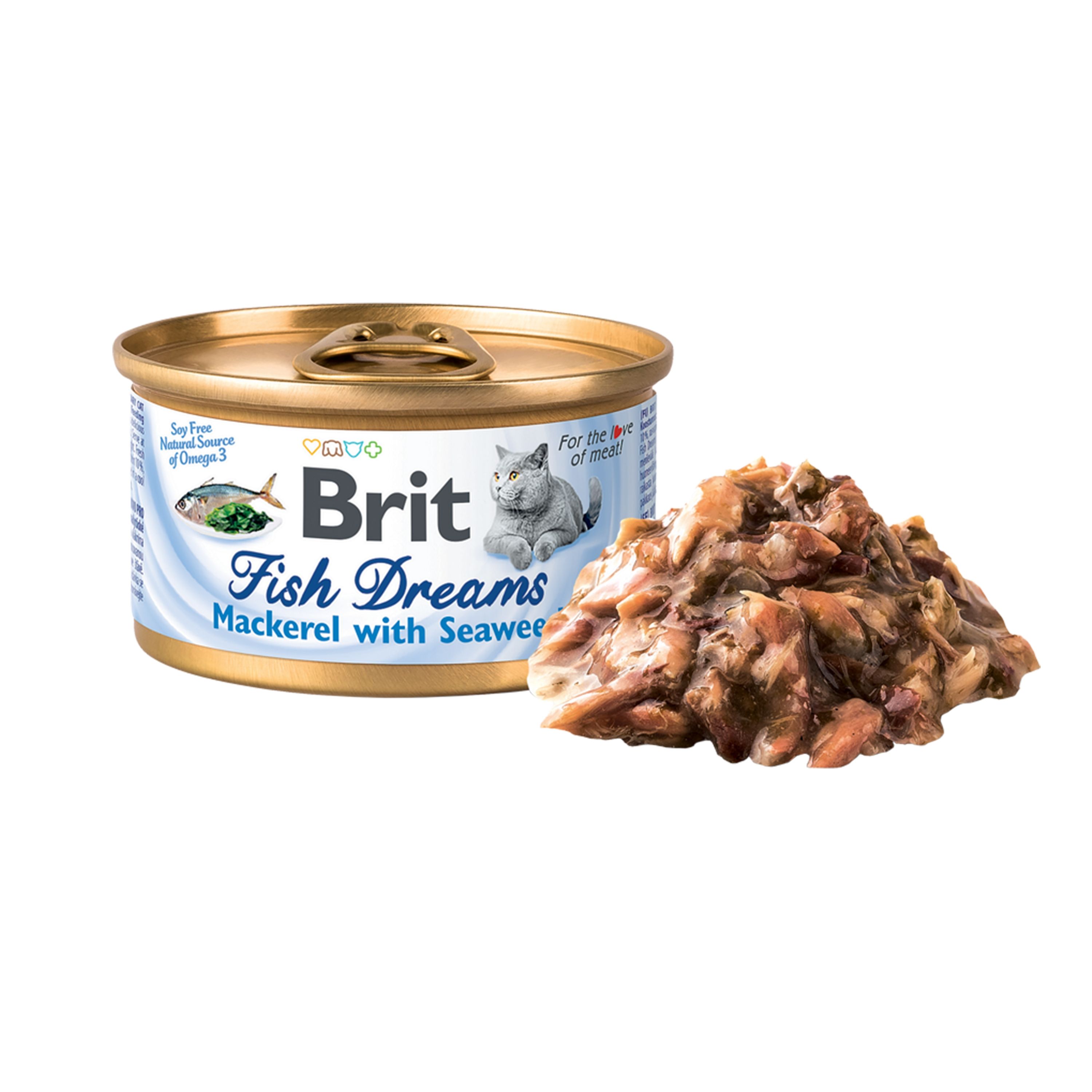 Brit Fish Dreams Mackerel And Seaweed, 80 G