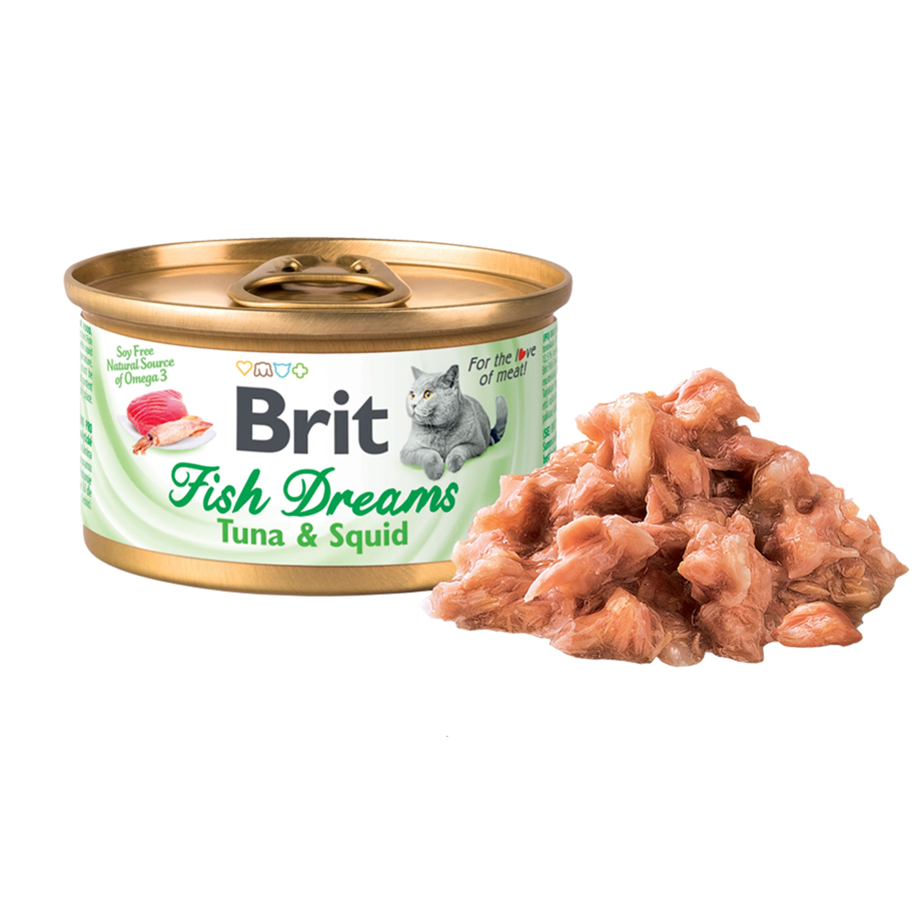 Brit Fish Dreams Tuna And Squid, 80 G