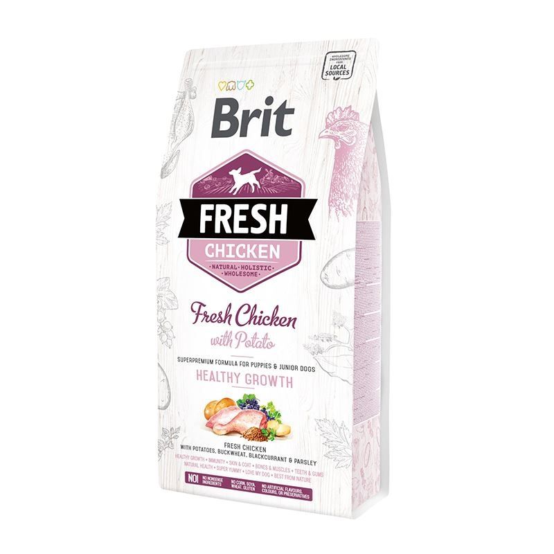 Brit Fresh Chicken and Potato Puppy Healthy Growth, 2.5 kg