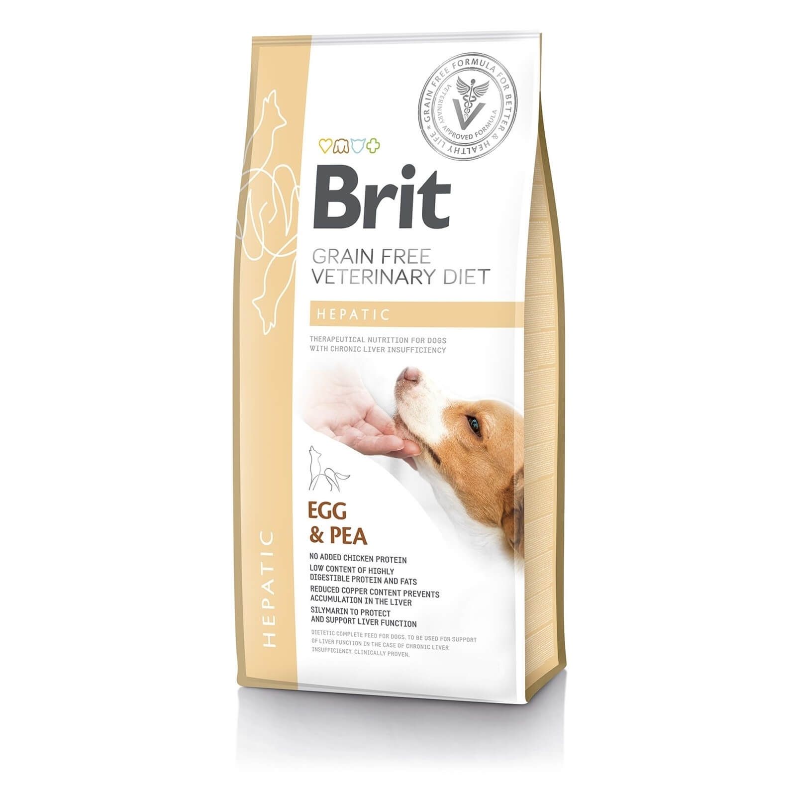 Brit Grain Free Veterinary Diets Dog Hepatic, 2 kg