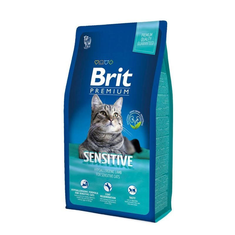 Brit Premium Cat Adult Sensitive, 8 kg