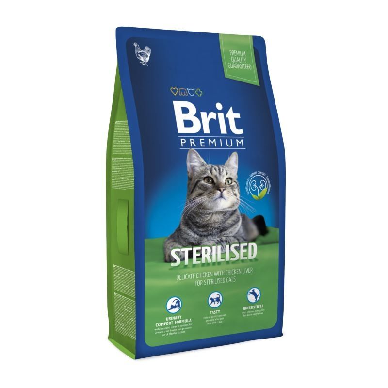 Brit Premium Cat Adult Sterilized, 8 kg