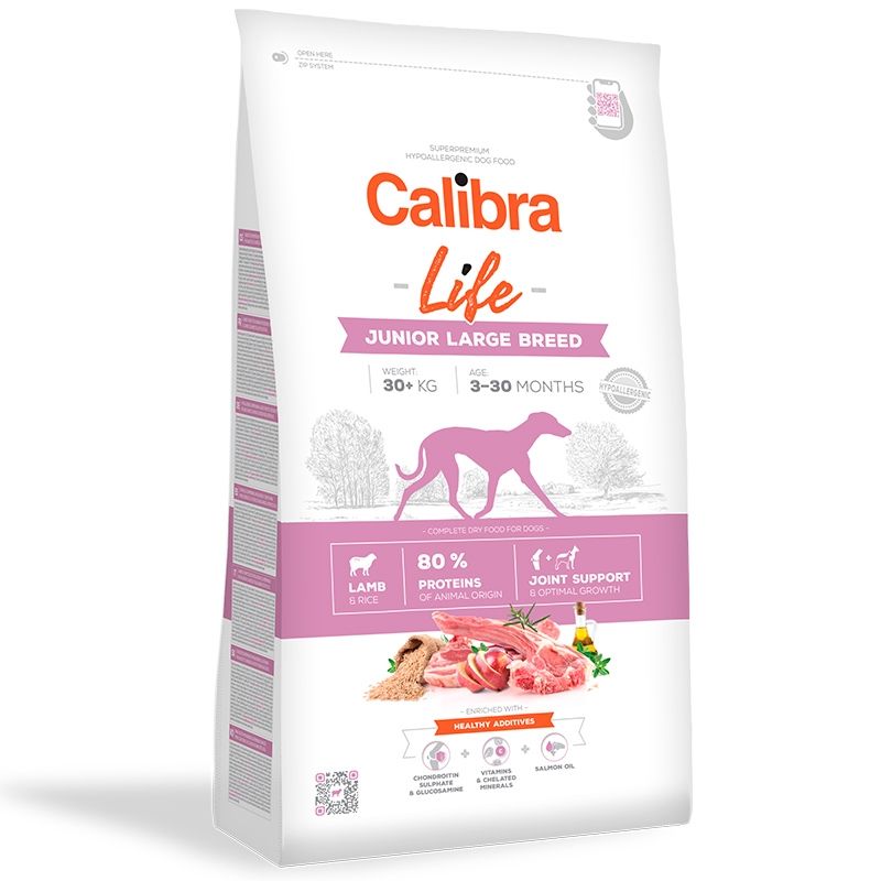 Calibra Dog Life Junior Large Breed Lamb, 12 Kg