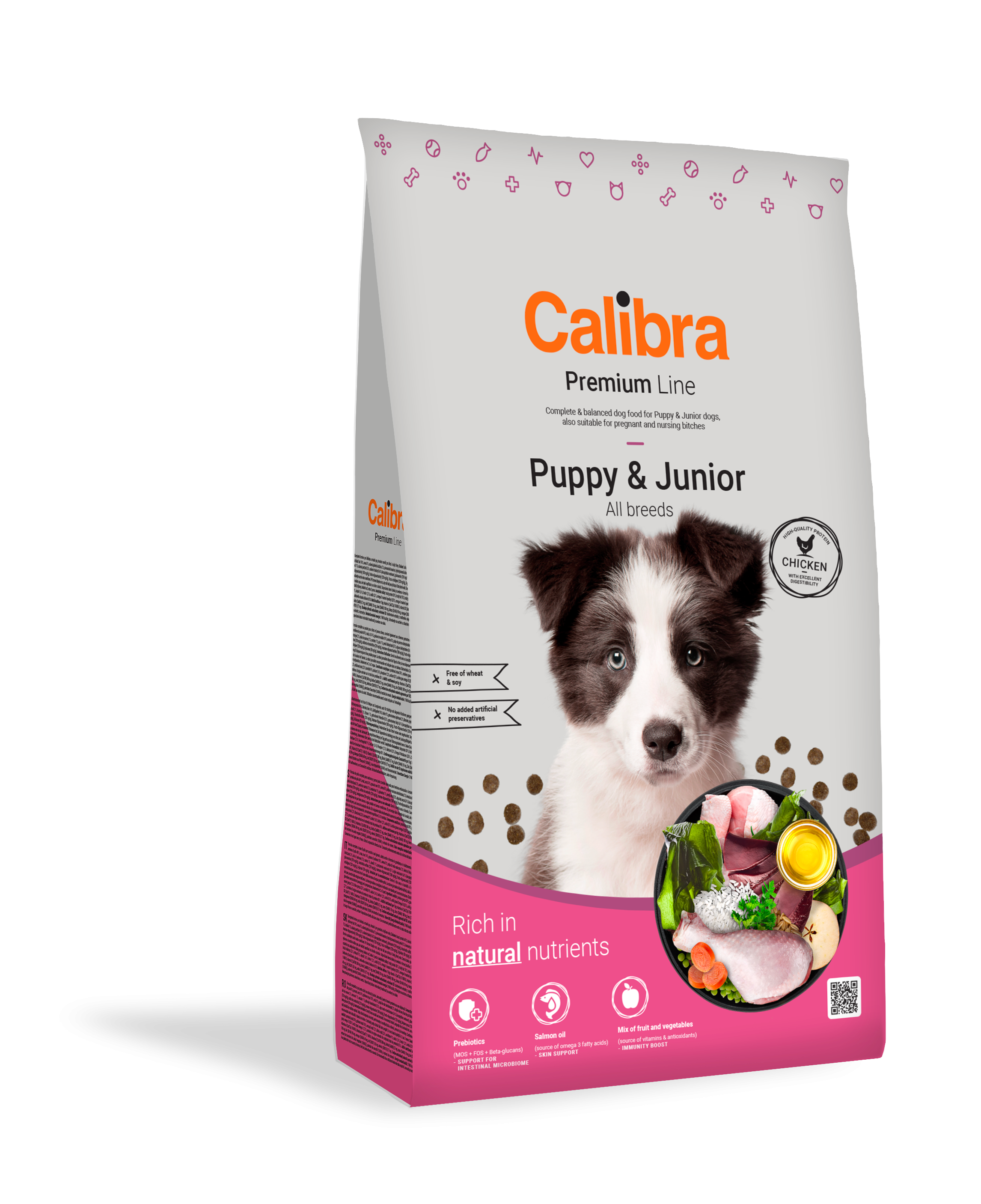 Calibra Dog Premium Line Puppy & Junior, 12 kg Caini