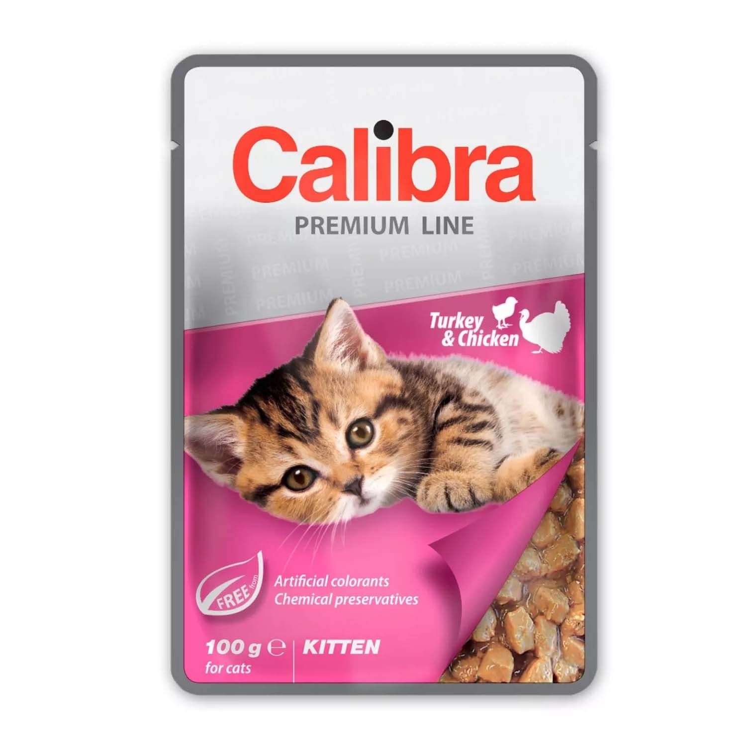 Calibra Cat Kitten Pouch Turkey and Chicken in Sauce 100 g
