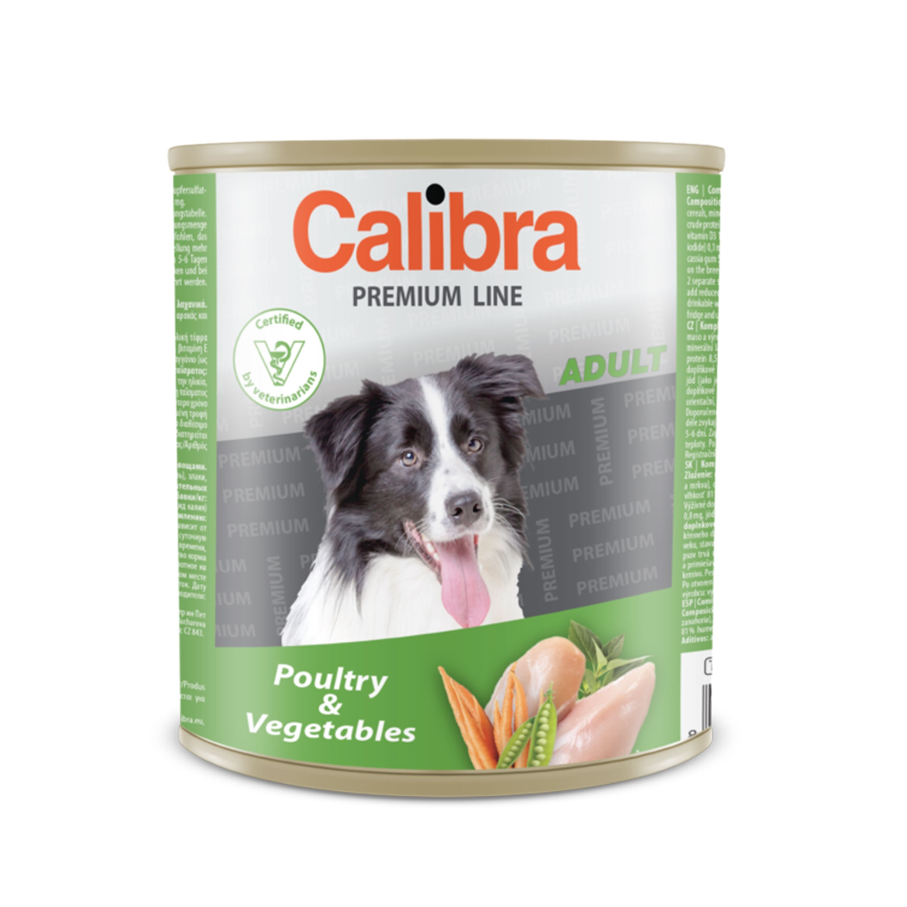 Calibra Premium Adult Poultry and Vegetables, 800 g