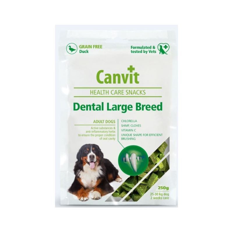 Canvit Health Care Dental Snack Large Breed, 250 g 250 imagine 2022