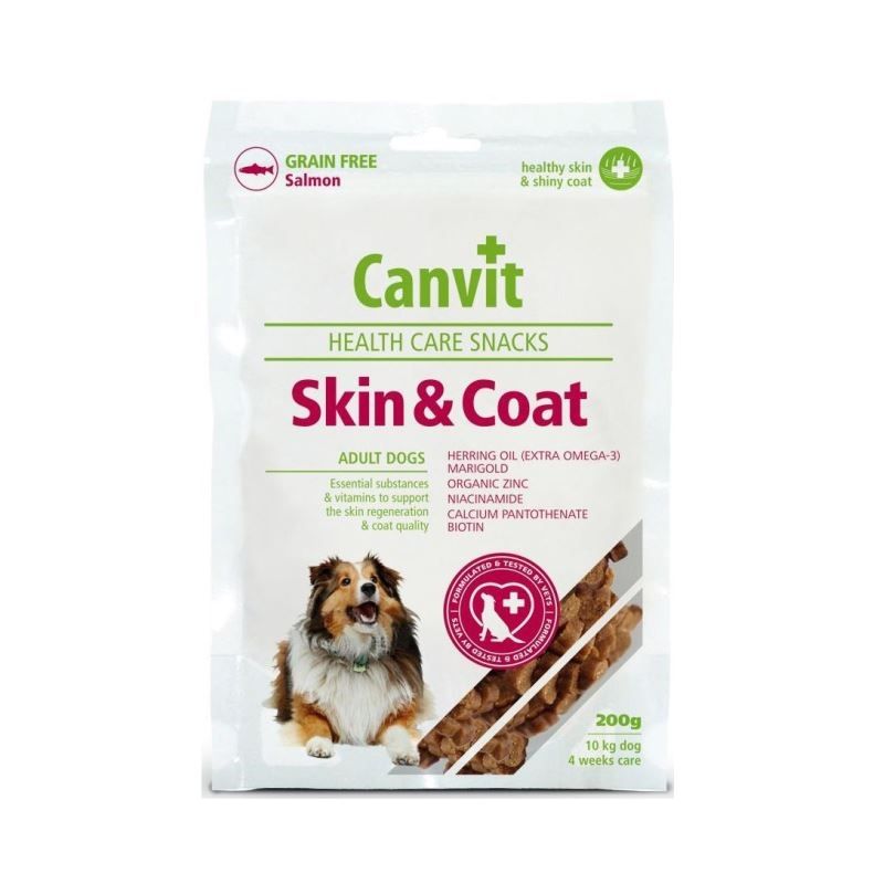 Canvit Health Care Skin and Coat Snack, 200 g 200 imagine 2022