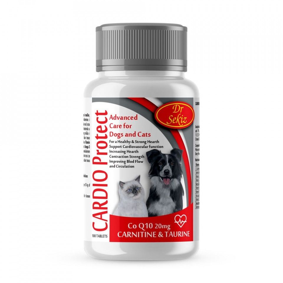 Supliment alimentar, Caini & Pisici, Cardio Protect, 100 tablete/ 100 g