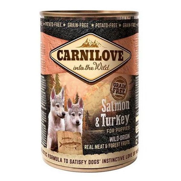 Carnilove Dog Wild Meat Salmon & Turkey For Puppies, 400 G