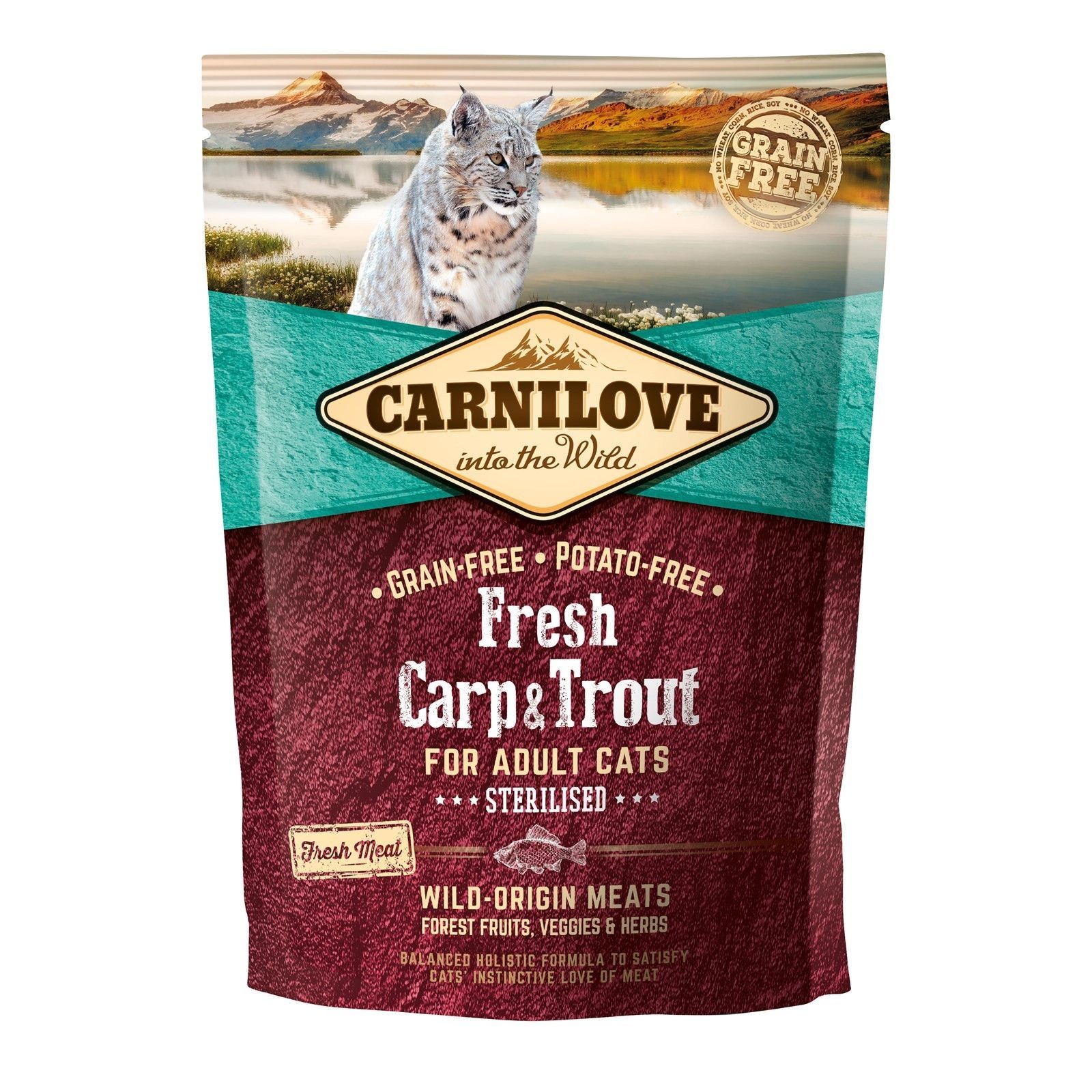 Carnilove Fresh Carp and Trout, Sterilised Adult, 400 g 400 imagine 2022