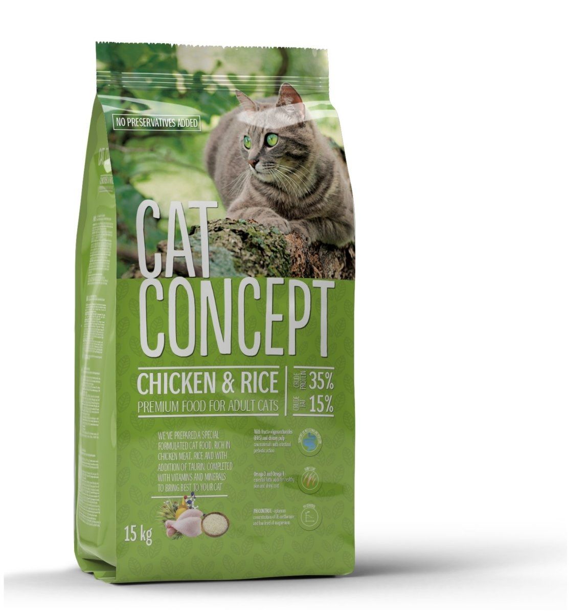 Cat Concept Dry Chicken, 15 kg