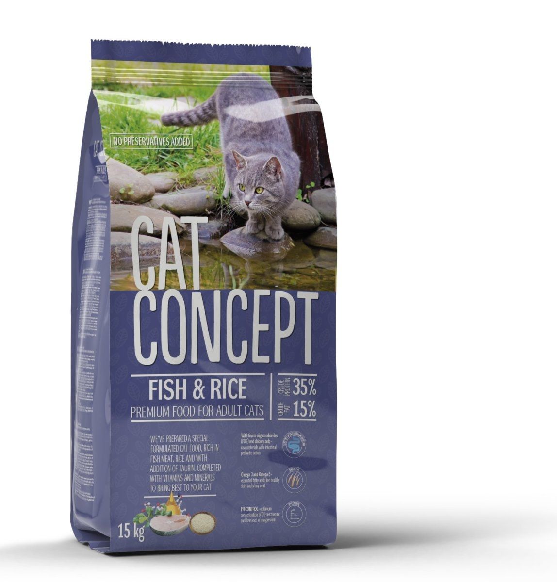 Cat Concept Dry Fish, 15 kg