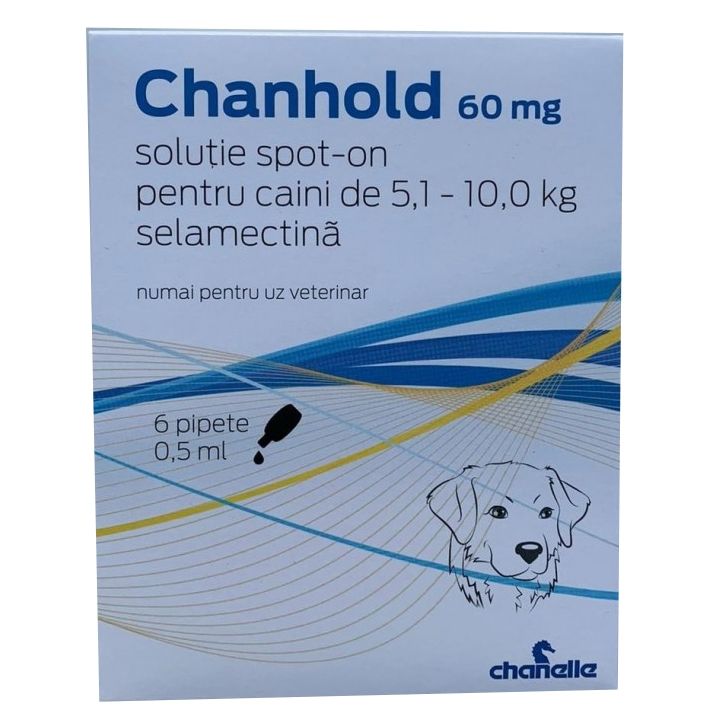 Pipete antiparazitare, Chanhold Dog, 60 mg x 5.10 – 10 kg 5.10