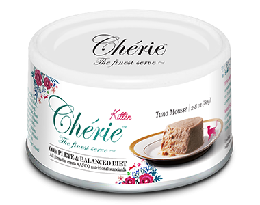 Cherie Kitten Cat Mousse cu Ton, 80 g