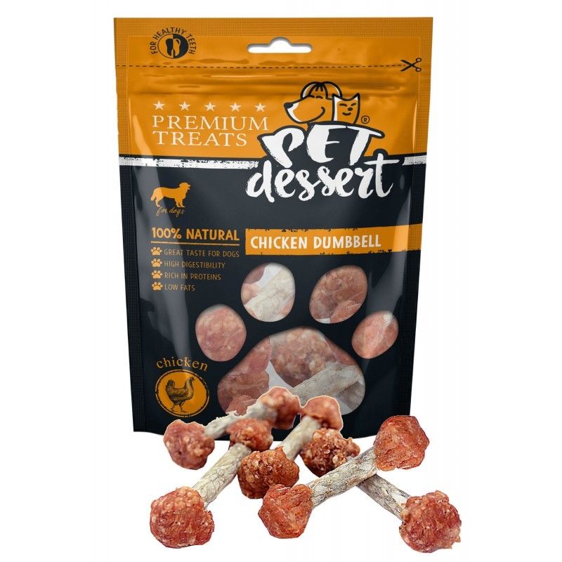 Pet\'s Dessert Chicken Dumbbell, 80 g