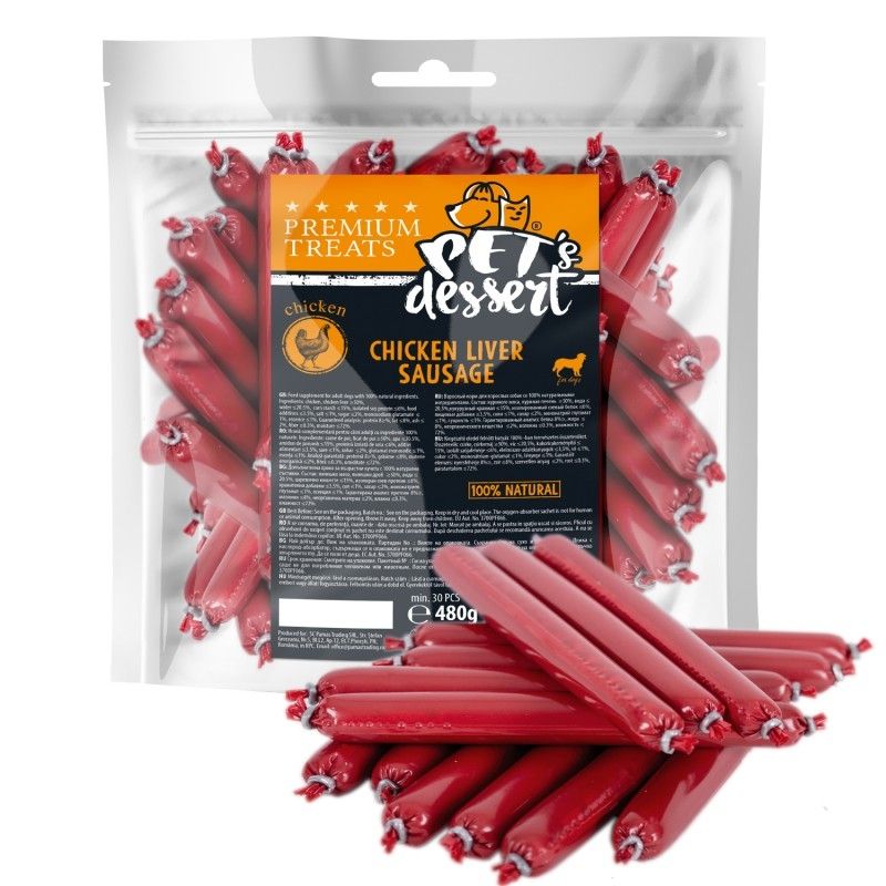 Pet’s Dessert Chicken Liver Sausage, 480 g