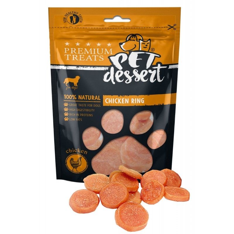 Pet\'s Dessert Chicken Ring, 80 g