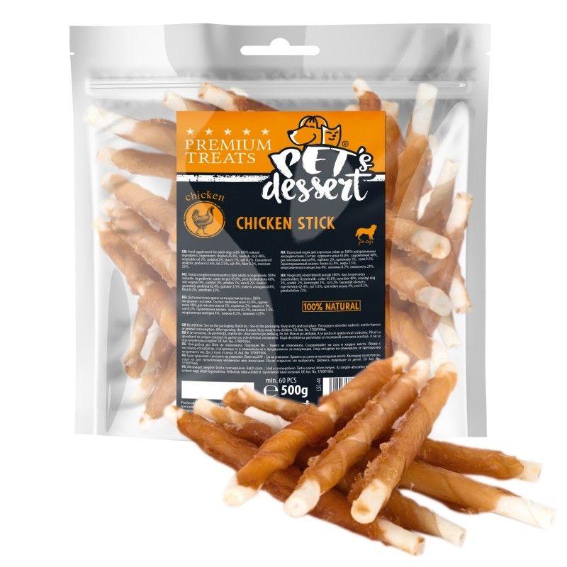 Pet\'s Dessert Chicken Stick, 500 g