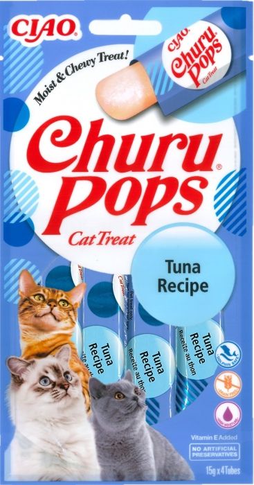 Churu Inaba Pops Recompensa Suculenta cu Ton, 15 g x 4 buc