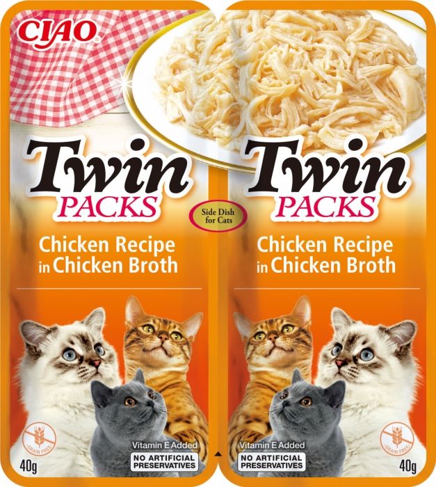 Ciao Cat Twin Reteta de Pui in Supa de Pui, 80 g