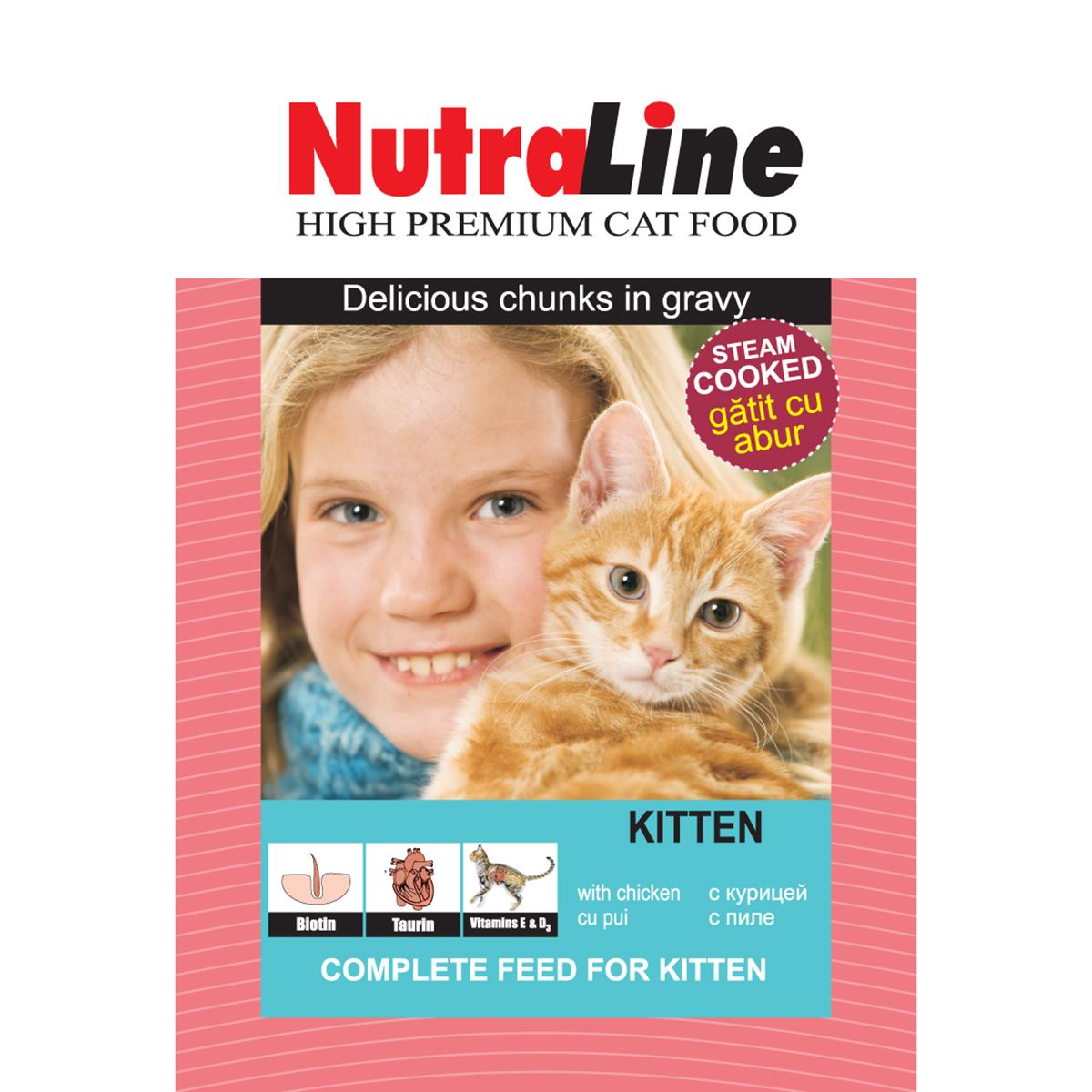 Nutraline Classic Kitten plic 100 g (plic) imagine 2022