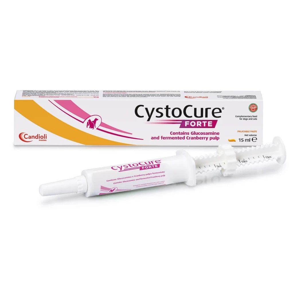 CYSTOCURE FORTE pasta, supliment nutritiv pentru caini si pisici, 15 ml