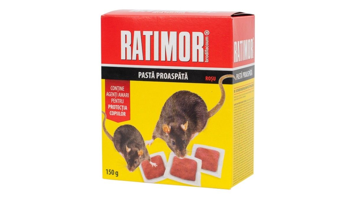 Ratimor Brodifacoum Fresh Bait 150 g (29 ppm) rosu 8,87 RON