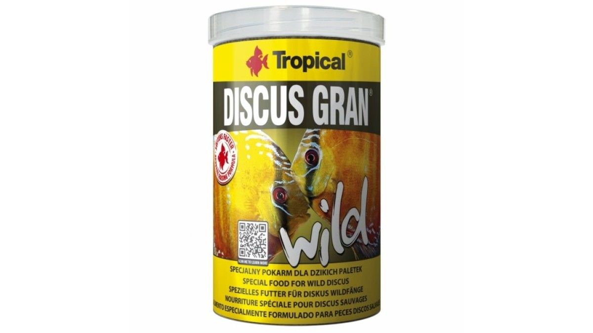 Tropical Discus Gran Wild Fischfutter – 5 L, Granulat Mit Algen & Krill, Für Diskus & Anspruchsvolle Fische