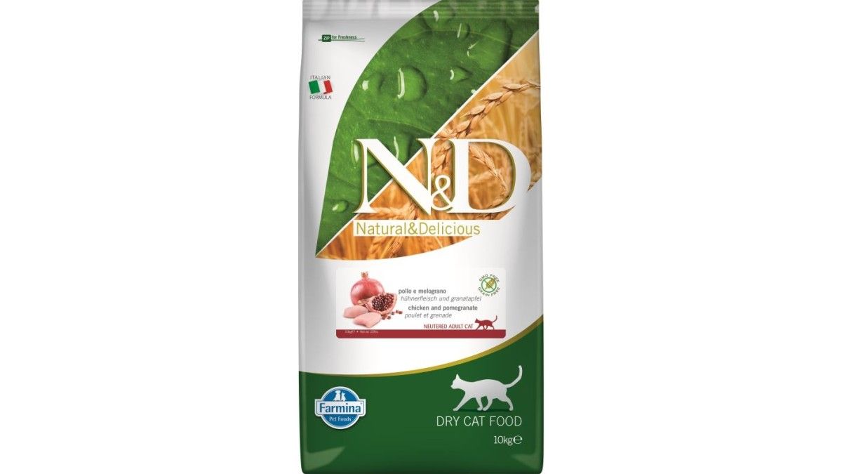 Neutered Chicken N&D Cat GF, Neutered, Chicken and Pomegranate, 10 kg: 459,56 lei ...