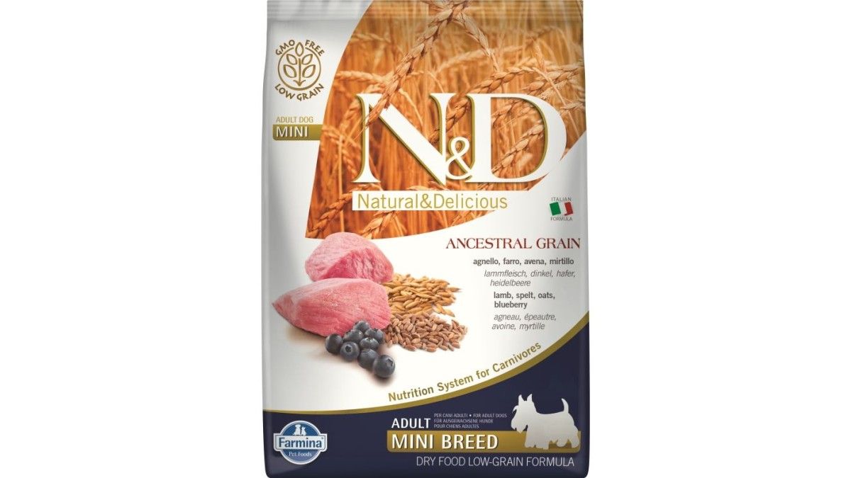 FARMINA N&D Ancestral Grain Dog Lamb & Blueberry Puppy Mini 2,5 kg für