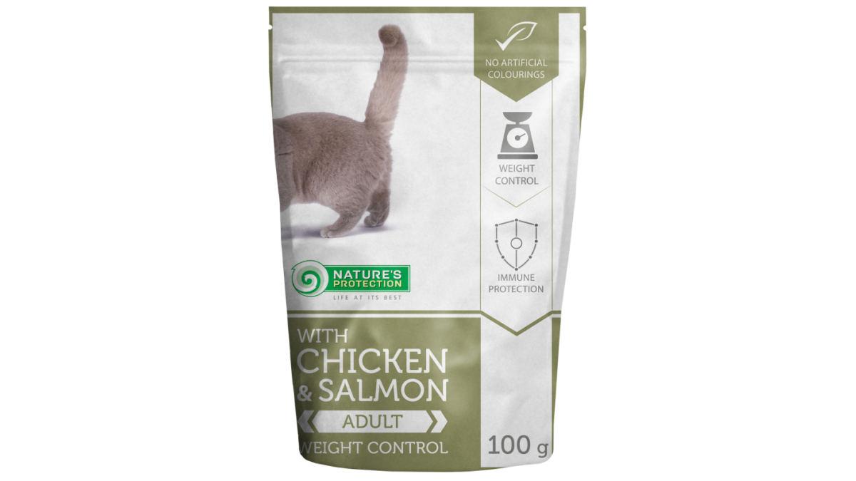 Nature's Protection Cat Weight Control Chicken & Salmon, 100 g: 3,71