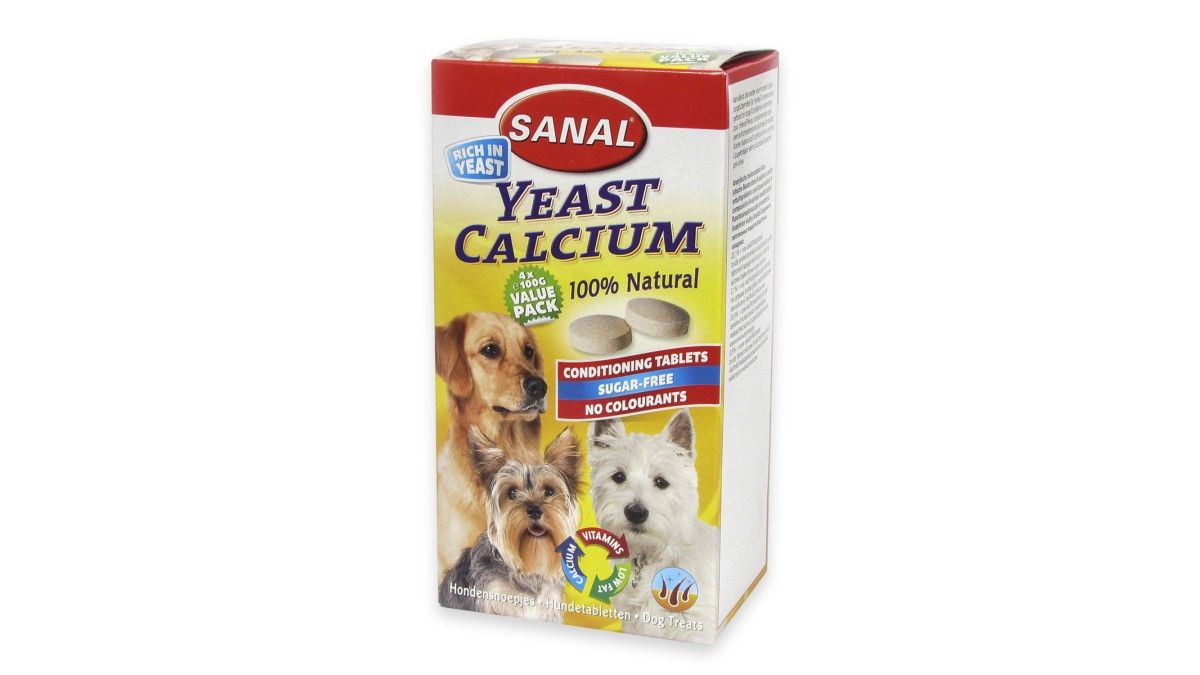 Sanal Dog Yeast Calcium 400 tablete: 74,20 lei - PetMart PetShop